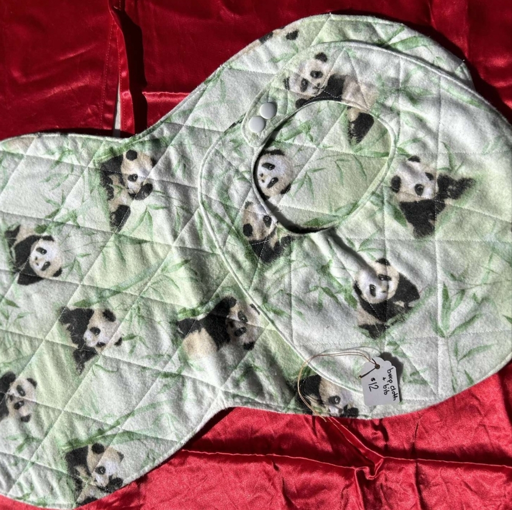Burp cloth and bib